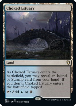 Choked Estuary (CLB) #886 Rare (Lightly Played) Commander Legends: Battle for Baldur's Gate Magic: The Gathering: 2022