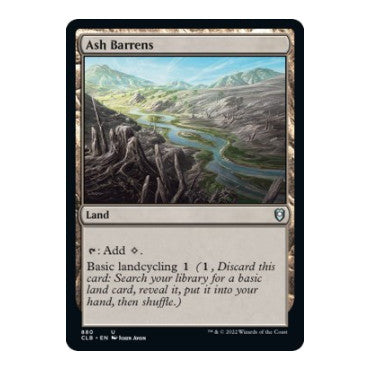 Ash Barrens (CLB) #880 Uncommon (Lightly Played) Commander Legends: Battle for Baldur's Gate Magic: The Gathering: 2022