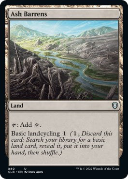Ash Barrens (CLB) #880 Uncommon (Lightly Played) Commander Legends: Battle for Baldur's Gate Magic: The Gathering: 2022