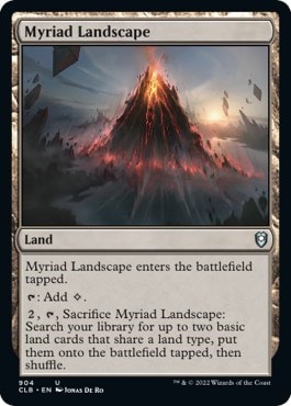 Myriad Landscape (CLB) #904 Uncommon (Lightly Played) Commander Legends: Battle for Baldur's Gate Magic: The Gathering: 2022