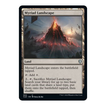 Myriad Landscape (CLB) #904 Uncommon (Lightly Played) Commander Legends: Battle for Baldur's Gate Magic: The Gathering: 2022