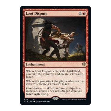 Loot Dispute (CLB) #677 Rare (Lightly Played) Commander Legends: Battle for Baldur's Gate Magic: The Gathering: 2022