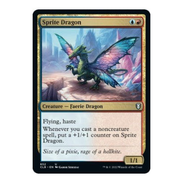 Sprite Dragon (CLB) #852 Uncommon (Lightly Played) Commander Legends: Battle for Baldur's Gate Magic: The Gathering: 2022