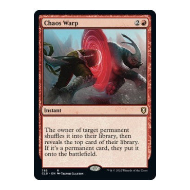 Chaos Warp (CLB) #785 Rare Commander Legends: Battle for Baldur's Gate Magic: The Gathering: 2022