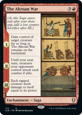 The Akroan War (CLB) #777 Rare (Lightly Played) Commander Legends: Battle for Baldur's Gate Magic: 2022