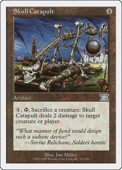 Skull Catapult (6ED) #310 Uncommon (Heavily Played) Classic Sixth Edition Magic: 1999