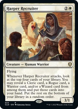 Harper Recruiter (CLB) #659 Rare (Lightly Played) Commander Legends: Battle for Baldur's Gate Magic: The Gathering: 2022