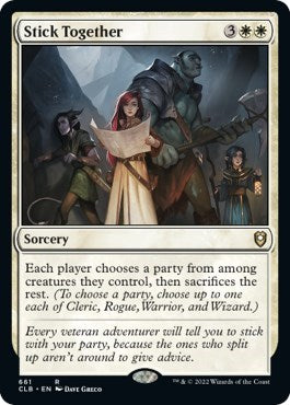 Stick Together (CLB) #661 Rare (Lightly Played) Commander Legends: Battle for Baldur's Gate Magic: The Gathering: 2022