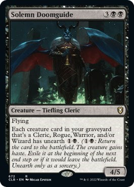 Solemn Doomguide (CLB) #672 Rare (Lightly Played) Commander Legends: Battle for Baldur's Gate Magic: 2022