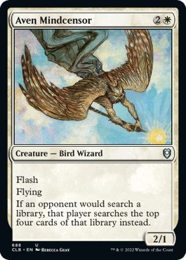 Aven Mindcensor (CLB) #688 Uncommon (Lightly Played) Commander Legends: Battle for Baldur's Gate Magic: The Gathering: 2022