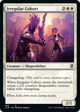 Irregular Cohort (CLB) #696 Common (Lightly Played) Commander Legends: Battle for Baldur's Gate Magic: The Gathering: 2022