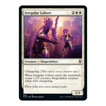 Irregular Cohort (CLB) #696 Common (Lightly Played) Commander Legends: Battle for Baldur's Gate Magic: The Gathering: 2022