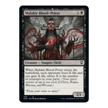 Malakir Blood-Priest (CLB) #760 Common (Lightly Played) Commander Legends: Battle for Baldur's Gate Magic: The Gathering: 2022