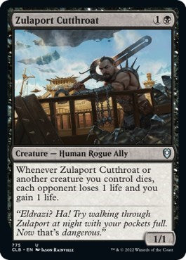 Zulaport Cutthroat (CLB) #775 Uncommon Commander Legends: Battle for Baldur's Gate Magic: The Gathering: 2022