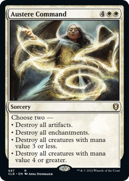 Austere Command (CLB) #687 Rare (Lightly Played) Commander Legends: Battle for Baldur's Gate Magic: 2022