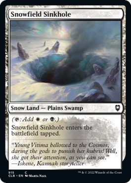 Snowfield Sinkhole (CLB) #915 Common (Lightly Played) Commander Legends: Battle for Baldur's Gate Magic: The Gathering: 2022