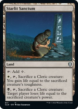 Starlit Sanctum (CLB) #917 Uncommon (Lightly Played) Commander Legends: Battle for Baldur's Gate Magic: The Gathering: 2022