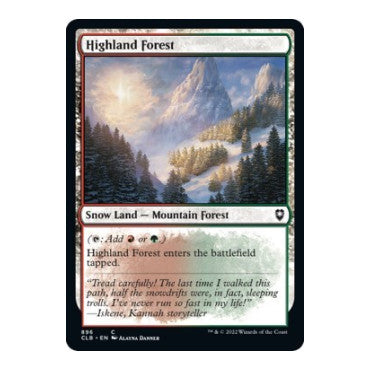 Highland Forest (CLB) #896 Common (Lightly Played) Commander Legends: Battle for Baldur's Gate Magic: The Gathering: 2022