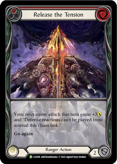 Release the Tension (Red) - LGS096 (PR) #LGS096 Promo (Rainbow Foil Near Mint) Flesh and Blood: Promo Cards Flesh and Blood TCG: 2019