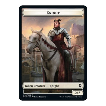 Knight Token (CLB) #2 T Commander Legends: Battle for Baldur's Gate Magic: The Gathering: 2022