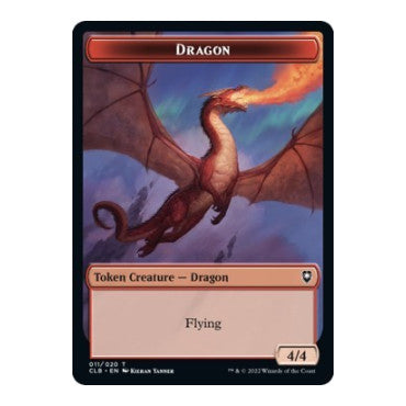 Dragon Token (CLB) #11 T (Lightly Played) Commander Legends: Battle for Baldur's Gate Magic: The Gathering: 2022