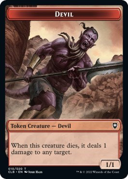 Devil Token (CLB) #10 T (Lightly Played) Commander Legends: Battle for Baldur's Gate Magic: The Gathering: 2022