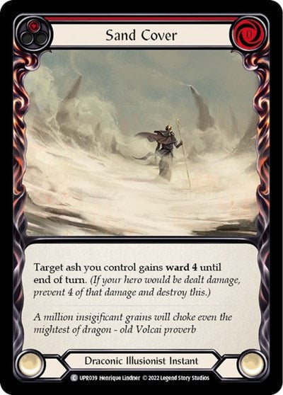 Sand Cover Red (UPR) #UPR039 Common (Lightly Played) Uprising Flesh and Blood TCG: 2022