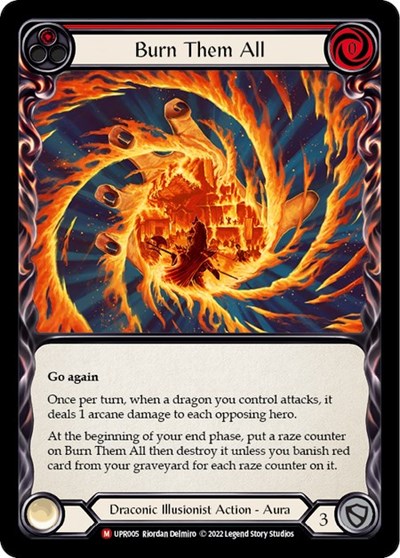 Burn Them All (UPR) #UPR005 Majestic Uprising Flesh and Blood TCG: 2022