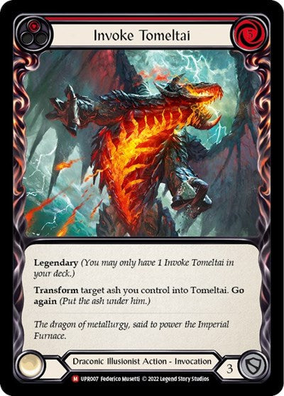 Invoke Tomeltai Tomeltai (UPR) #UPR007 Majestic (Near Mint) Uprising Flesh and Blood TCG: 2022
