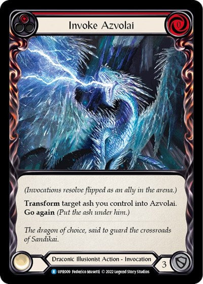 Invoke Azvolai Azvolai (UPR) #UPR009 Rare (Near Mint) Uprising Flesh and Blood TCG: 2022