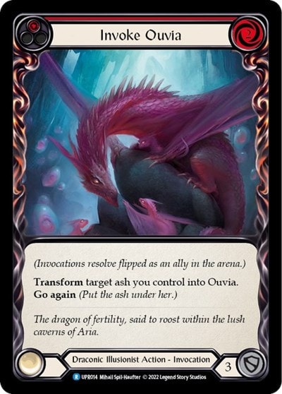 Invoke Ouvia Ouvia (UPR) #UPR014 Rare (Lightly Played) Uprising Flesh and Blood TCG: 2022