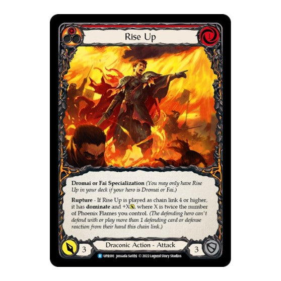 Rise Up (UPR) #UPR091 Rare Uprising Flesh and Blood TCG: 2022