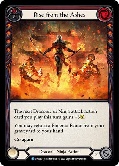 Rise from the Ashes Red (UPR) #UPR057 Rare Uprising Flesh and Blood TCG: 2022