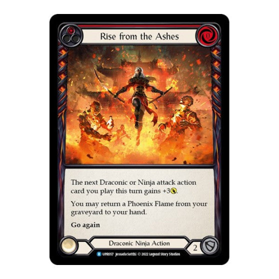 Rise from the Ashes (Red) (UPR) #UPR057 Rare Uprising Flesh and Blood TCG: 2022