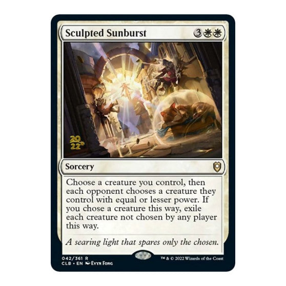 Sculpted Sunburst (PRE) #42 Rare (Foil Lightly Played) Prerelease Cards Magic: The Gathering: 2026