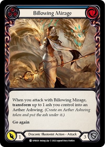 Billowing Mirage Blue (UPR) #UPR020 Common (Lightly Played) Uprising Flesh and Blood TCG: 2022