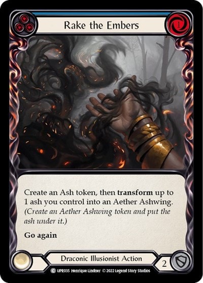 Rake the Embers Blue (UPR) #UPR035 Common (Lightly Played) Uprising Flesh and Blood TCG: 2022