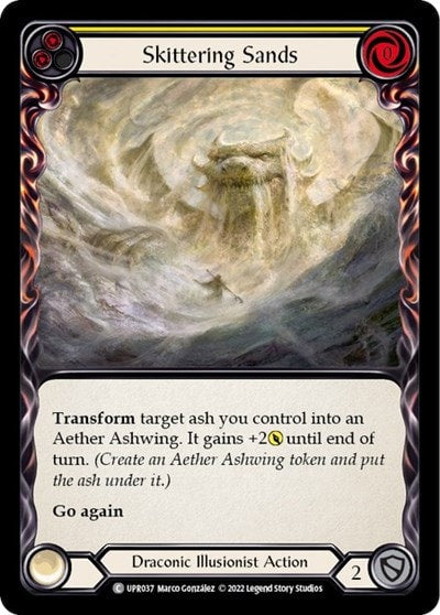 Skittering Sands Yellow (UPR) #UPR037 Common (Lightly Played) Uprising Flesh and Blood TCG: 2022
