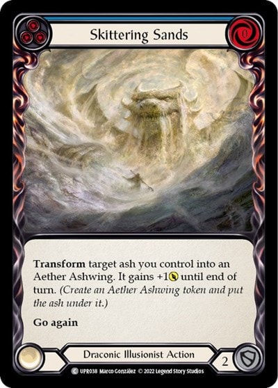 Skittering Sands Blue (UPR) #UPR038 Common (Lightly Played) Uprising Flesh and Blood TCG: 2022