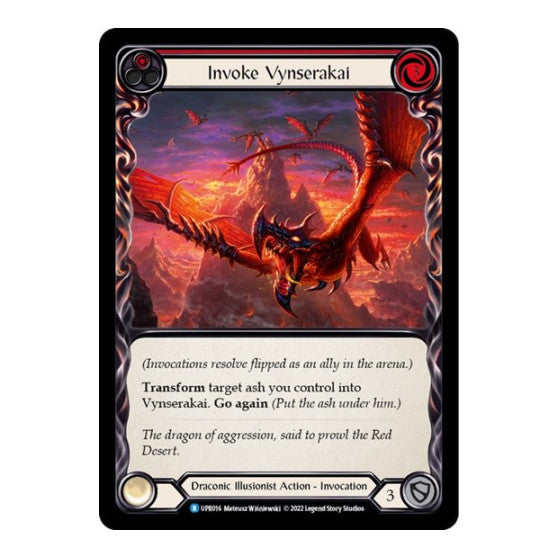 Invoke Vynserakai // Vynserakai (UPR) #UPR016 Rare (Lightly Played) Uprising Flesh and Blood TCG: 2022