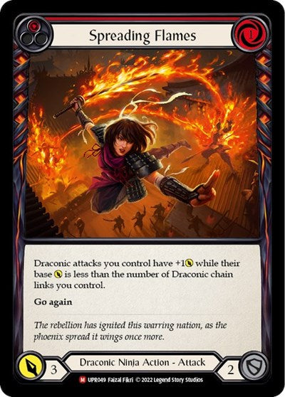 Spreading Flames (UPR) #UPR049 Majestic Uprising Flesh and Blood TCG: 2022