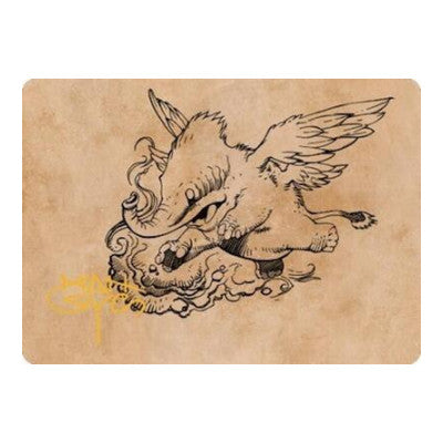 Lulu, Loyal Hollyphant Art Card (Gold-Stamped Signature) (ASCLB) #46 Special (Lightly Played) Art Series: Commander Legends: Battle for Baldur's Gate Magic: The Gathering: 2022