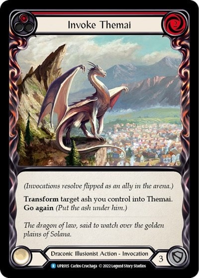 Invoke Themai Themai (UPR) #UPR015 Rare (Lightly Played) Uprising Flesh and Blood TCG: 2022