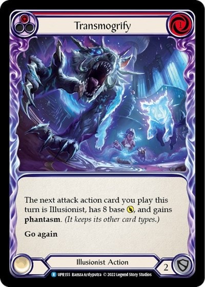 Transmogrify Red (UPR) #UPR155 Rare (Lightly Played) Uprising Flesh and Blood TCG: 2022