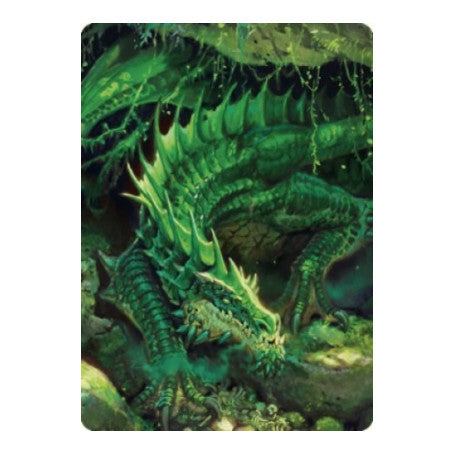 Adult Green Dragon Art Card (ASCLB) #1 Special (Lightly Played) Art Series: Commander Legends: Battle for Baldur's Gate Magic: The Gathering: 2022