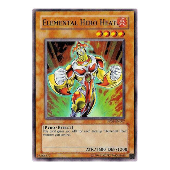 Elemental Hero Heat (PP02) #PP02-EN007 Super Rare (Unlimited Near Mint) Premium Pack 2 YuGiOh: 2008