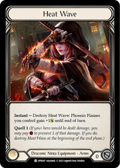 Heat Wave (UPR) #UPR047 Common (Cold Foil Near Mint) Uprising Flesh and Blood TCG: 2022