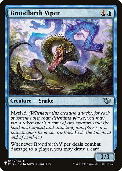 Broodbirth Viper (LIST) #C15-10 Uncommon (Lightly Played) The List Reprints Magic: 2026