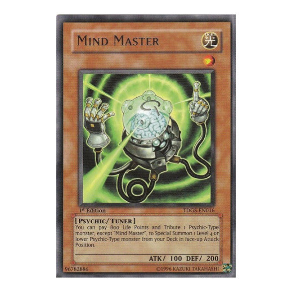 Mind Master (TDGS) #TDGS-EN016 Rare (1st Edition Damaged) The Duelist Genesis YuGiOh: 2008