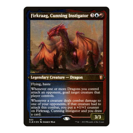 Firkraag Cunning Instigator Display Commander Thick Stock (CLB) #933 Mythic Rare (Foil Lightly Played) Commander Legends: Battle for Baldur's Gate Magic: The Gathering: 2022